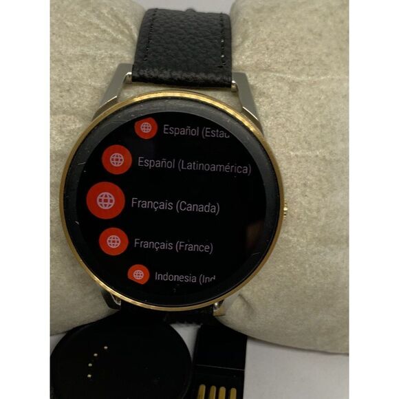 Fossil Gen 3 FTW7001 Black Leather Digital Dial Genuine Smart Watch ZA421 - Picture 2 of 11